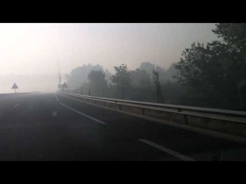 Radar Fijo Puente Taragoña, Autovía AG 11 (Rianxo) Multanova pasada 2.MOV