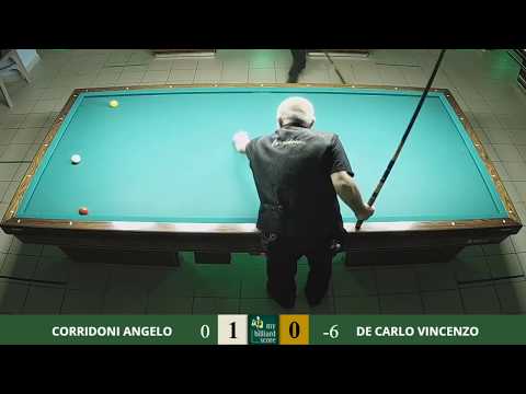 Corridoni Angelo ► De Carlo Vincenzo - Finale di Batteria 1° gara 2020 Accademia del Biliardo Terni