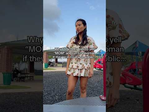 Was filming a vlog when I heard a kid yell “Mom!” and this was my reaction. #safety #mom