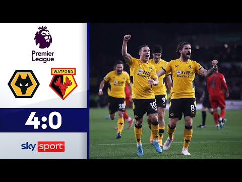Watford geht unter | Wolverhampton Wanderers - FC Watford 4:0 | Highlights - Premier League 2021-22