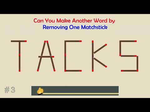 Can you make another word from the existing one? | Matchstick Word Puzzles # 57 | Brain Teaser