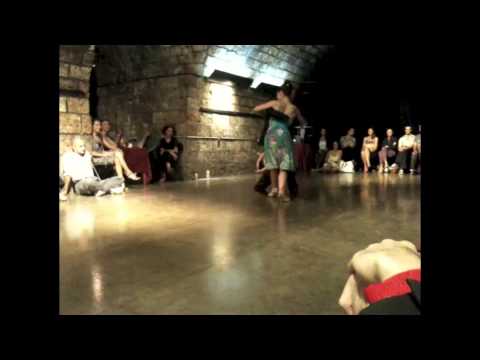  Delphine Blanco  and  Claudio Coppola  are  dancing  to  a  vals  by  Rodolfo Biagi