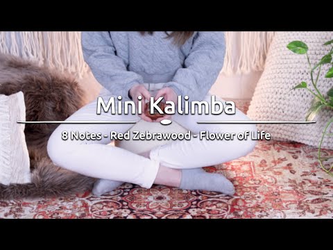 Flower of Life Mini Kalimba, 8 notes, Red Zebrawood - KL802FOL - Meinl Sonic Energy