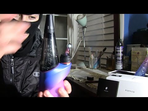 Unboxing Puffco Colored Travel Glass Review & Sesh