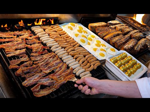 Amazing! Unlimited Breakfast Buffet at 5-Star Hotel in Korea / Korean street food