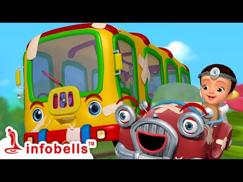 ఇవాళ మంగళవారం, కారుకి జ్వరం - Playing with Toys | Sick Song | Telugu Rhymes for Children | Infobells