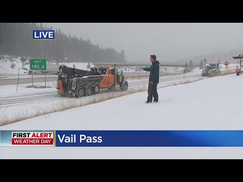 Partial opening of I-70 around Vail after safety closure, crashes