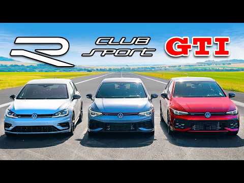 Nuevo Golf GTI vs Viejo Golf R vs Clubsport: ARRANCONES