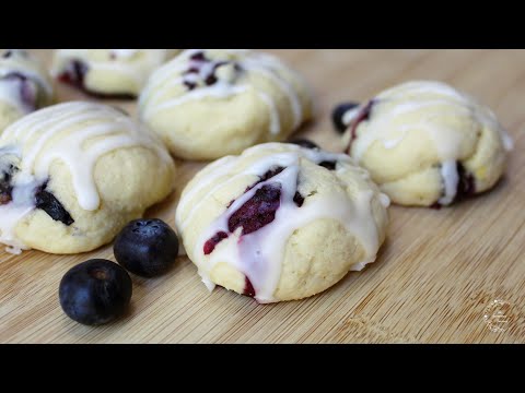 Soft Lemon Blueberry Cookies Recipe | Home Baking | The Sweetest Journey