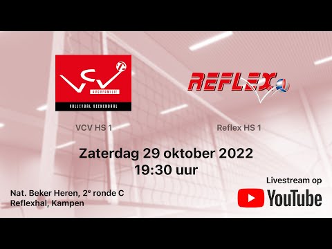 VCV HS 1 vs. Reflex HS 1, Volleybal Nationale Beker Heren, 2e ronde C