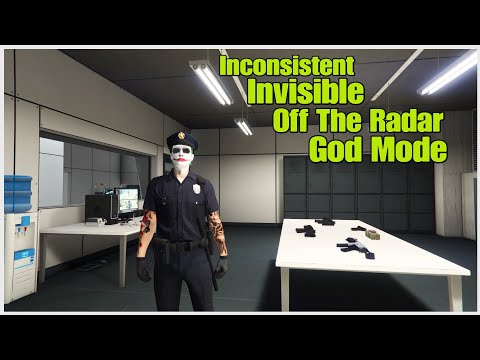 GTA V ONLINE: Inconsistent Facility Invisible Off the Radar with God Mode No Cops 1.72