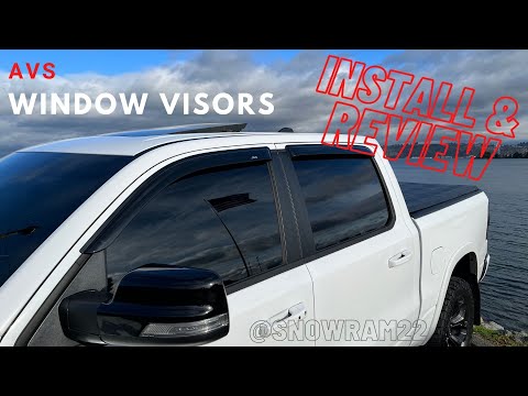 Ram 1500 AVS Window Visors... Install & Review. Ram 1500 Limited