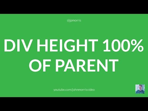 Set DIV to 100% Height of Its Parent Using jQuery