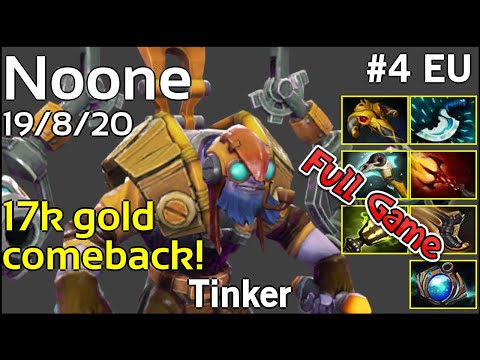 Noone   Tinker - Dota 2 Full Game 7.19
