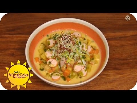 Rezept: Kartoffelsuppe kochen | Sat.1 Frühstücksfernsehen