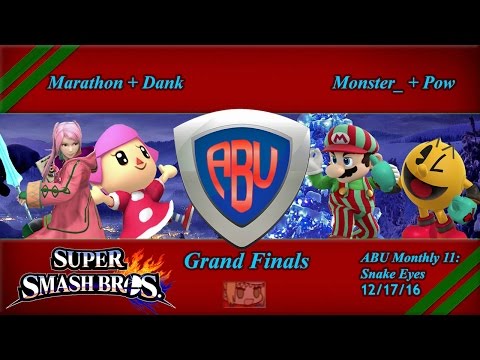 ABU 11: Marathon + Dank vs. Monster_ + Pow - SSB4 Doubles Grand Finals