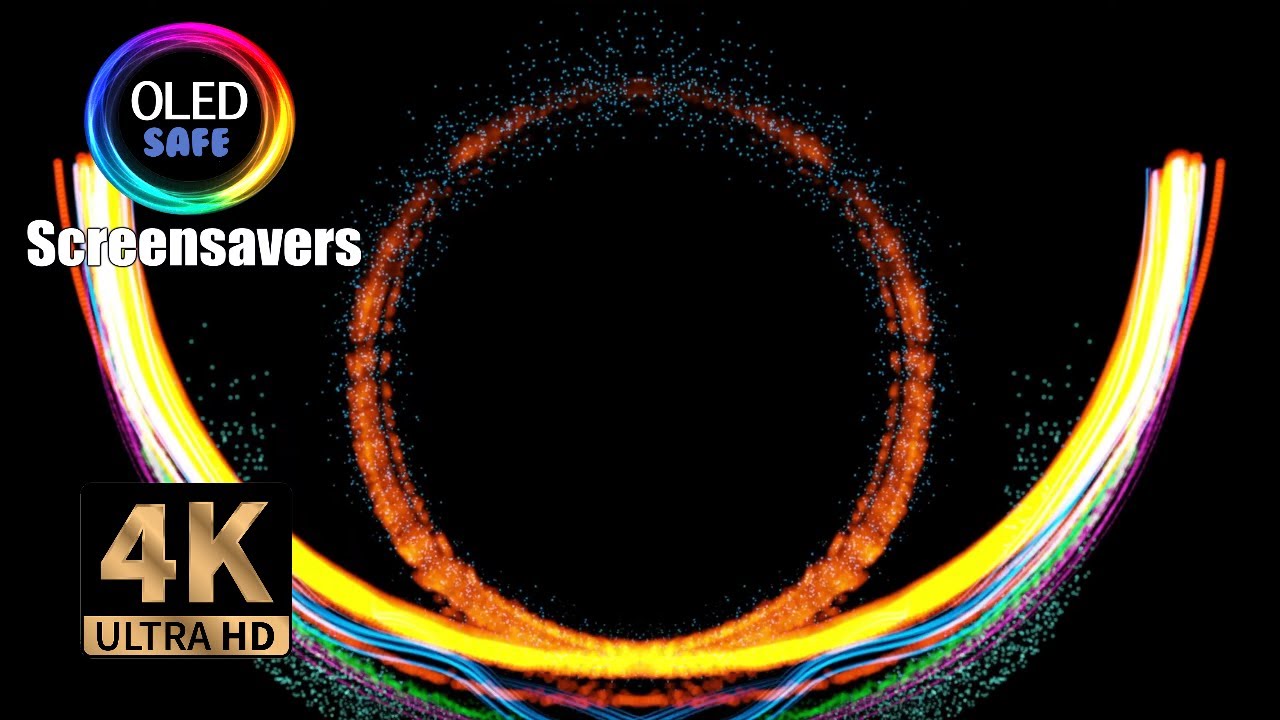 Vibrant Neon Lights Flying Screensaver - 10 Hours - 4K - OLED Safe