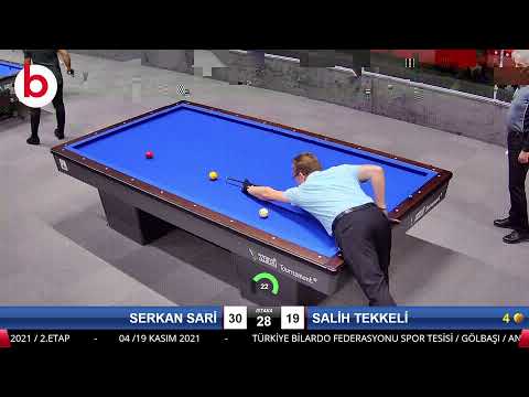 SERKAN SARİ & SALİH TEKKELİ Bilardo Maçı - 2021 TÜRKİYE ŞAMPİYONASI 2.ETAP-9.TUR