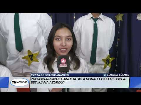 Gral  Güemes  Fiesta de los Estudiantes - Candidatas EET 3131 Juana Azurduy