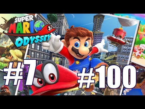 Super Mario Odyssey All Power Moon & Purple Nut locations Wooded Kingdom #3 100% Walkthrough Part 7