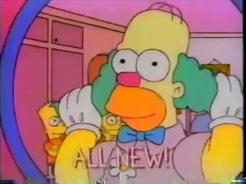 The Simpsons Fox Promo (1995): “Homie the Clown" (S06E15) (10 second)