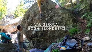 Video thumbnail of Boghi Blonde, 7c. Val Gerola