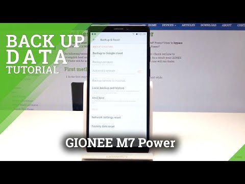 How to Backup Data in GIONEE M7 Power - Enable Google Backup