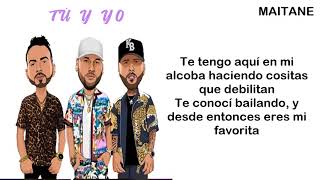 Tú y yo - (NICKY JAM ft. VALENTINO, JUSTIN QUILES) // LETRA