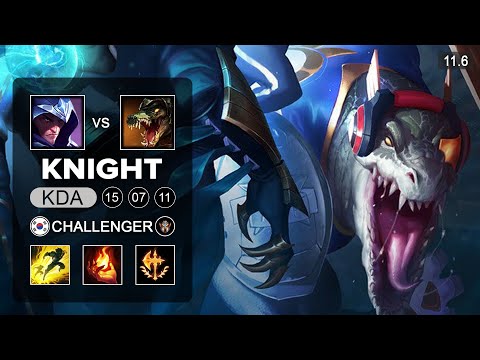 Knight vs Talon Main - Renekton Mid vs Talon - KR Challenger Patch 11.6