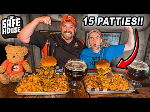 Safehouse's 15-Patty OOMG Mission Impossible Burger Challenge in Milwaukee!!