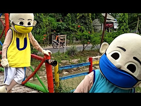 Lagu Hari Raya Idul Fitri - Upin & Ipin Badut Wiro Sableng KW Proses Buat Video Bagi Masker Gratis Video