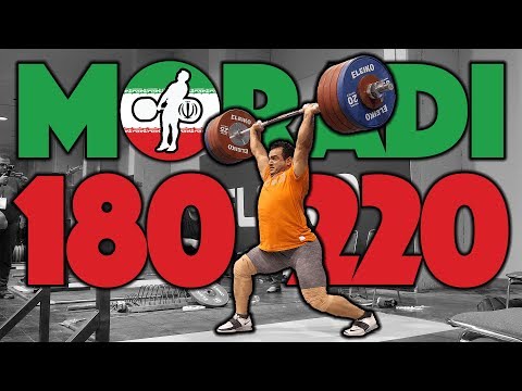 Sohrab Moradi Heavy Training (180 Snatch, 220 C&J, 255 Back Squat) - 2017 WWC [4k 60]