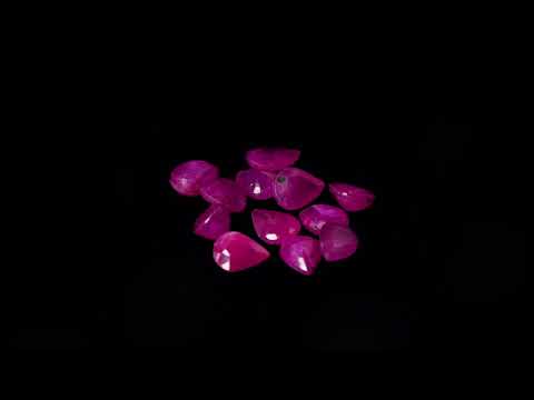 Натуральный Рубин груша 4.7x3.9 - 5.0x4.0мм 0.35ct видео