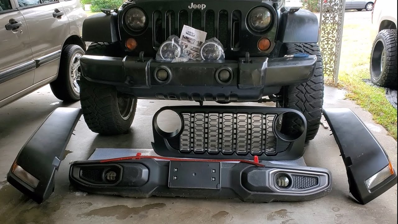 Jeep Wrangler upgrade conversion kit JK  07-17 to 2024 #jl