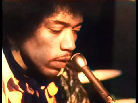 Jimi Hendrix - The Wind Cries Mary- TV Appearance , Stockholm 1967. Colourised
