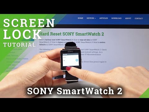 How to Add PIN Code on Sony SmartWatch 2 - Secure Watch by Screen Lock