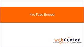YouTube Embed