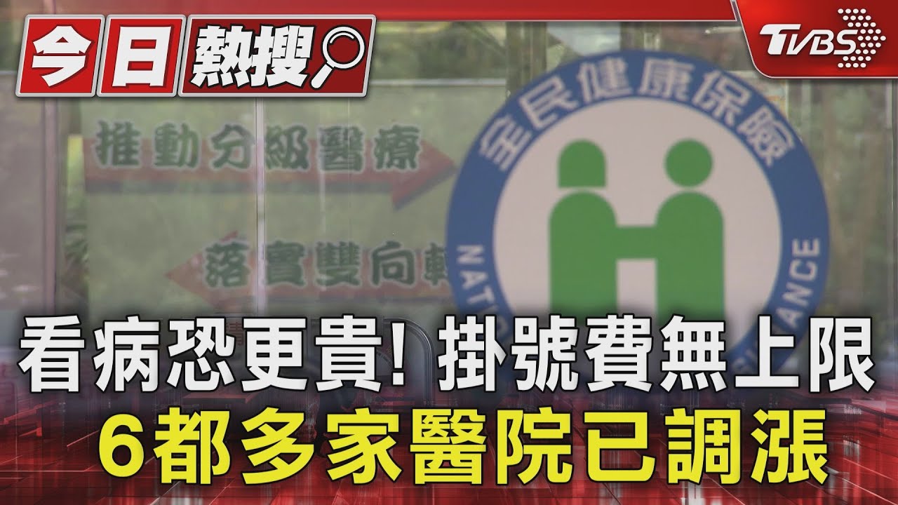 看病恐更貴！掛號費無上限　6都多家醫院已調漲