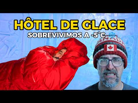 Dormimos a -5°C en un HOTEL DE HIELO | Hôtel de Glace, Quebec, Canadá