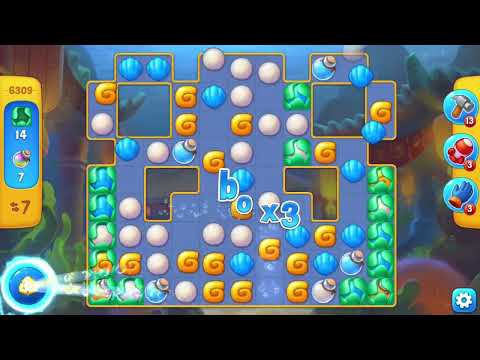 [FISHDOM Walkthrough] Level 6309 Super Hard (Qua màn - Fishdom)