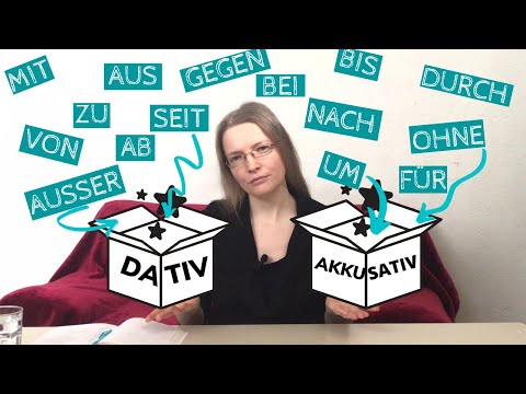Prepositions in German: Which to use in the Accusative and which to use in the Dative | AKKUSATIV...