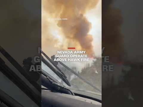 Nevada Army Guard operate above Hawk Fire