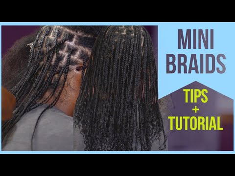 Mini braids on natural hair. Tips and tutorial for...