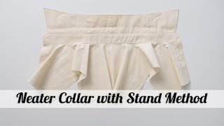 Tutorial for Collar with Stand: A better, neater way to attach it.