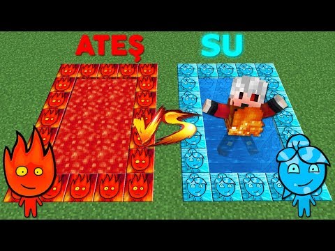 ATEŞ VE SU HAVUZ ŞANS BLOKLARI - Minecraft