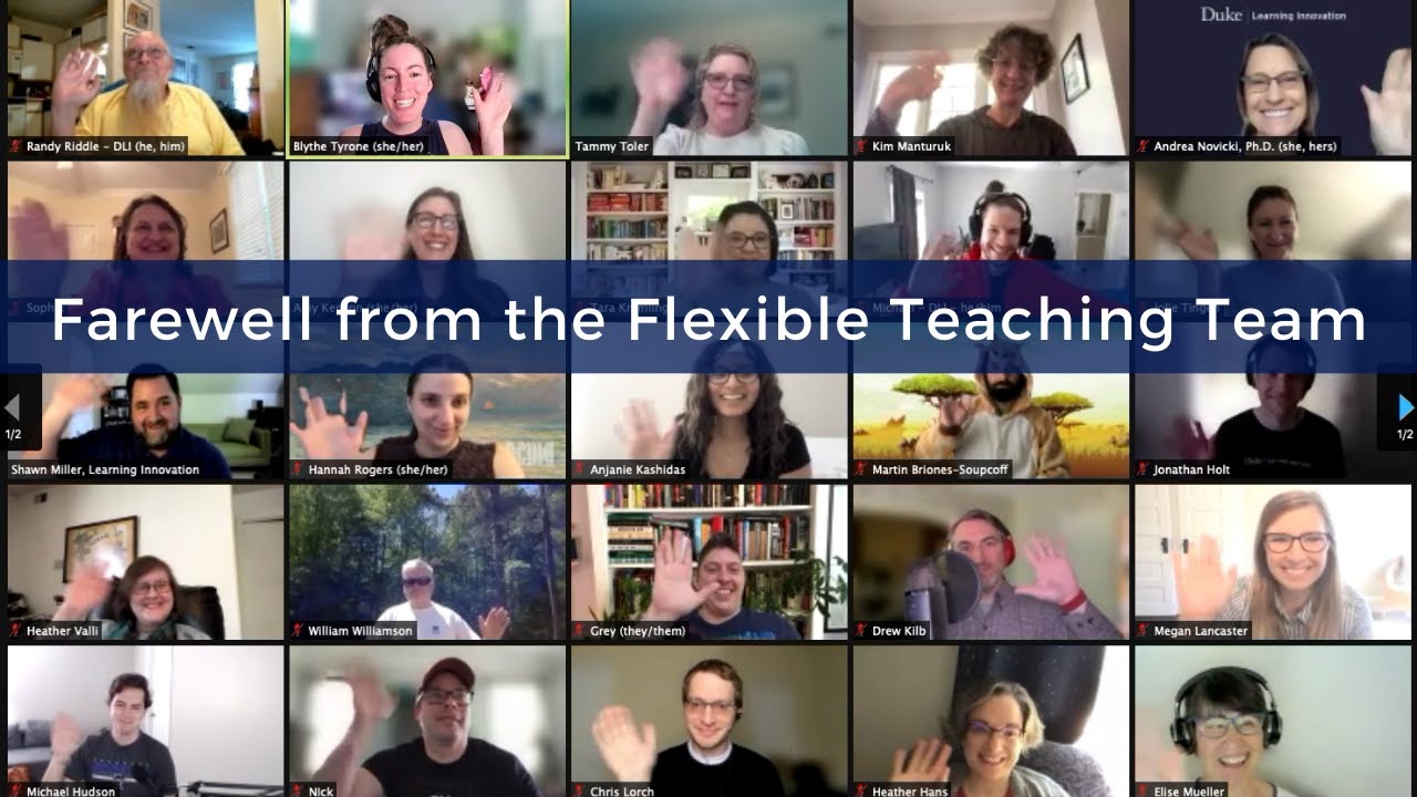 Farewell from Flexible Teaching
