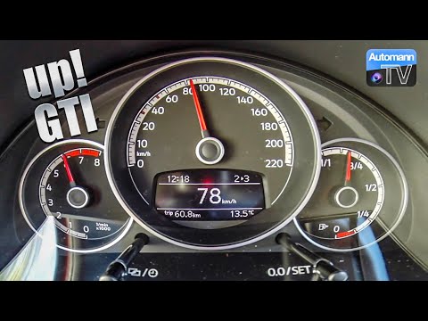 2018 VW up! GTI (115hp) - 0-100 km/h acceleration (60FPS)