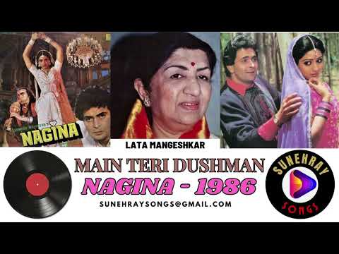 MAIN TERI DUSHMAN TU MERA | LATA MANGESHKAR | NAGINA - 1986