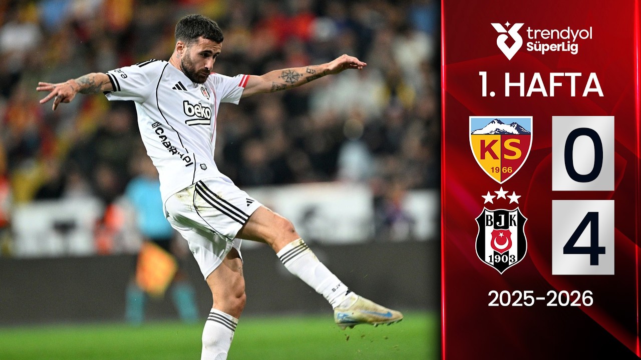 Kayserispor (0-4) Beşiktaş | MAÇ ÖZETİ | 1. Hafta - 2025/2026