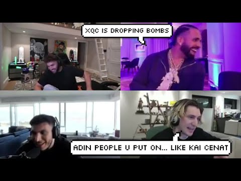 Drake Started Laughing after xQc said Adin Ross Made Kai Cenat
